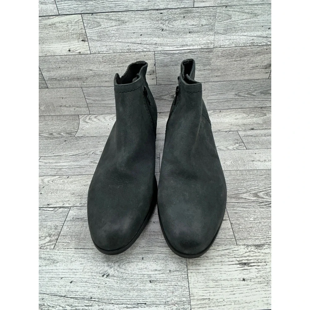 Rockport‎ Womens Black Leather Ankle Boots Side Zip Truss Comfort Size 7 CG8064